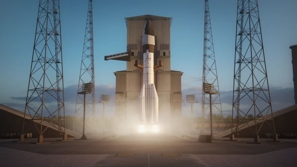 Susie launching on Ariane 64