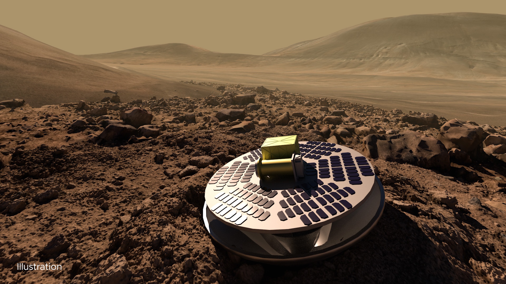 Mars crash lander