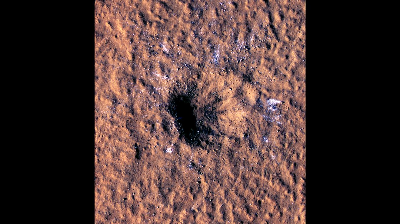 Insight detected earthquake caused by impact that crated this crater.