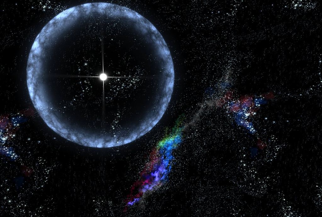 Vista artística de la explosión de una supernova. Crédito: NASA