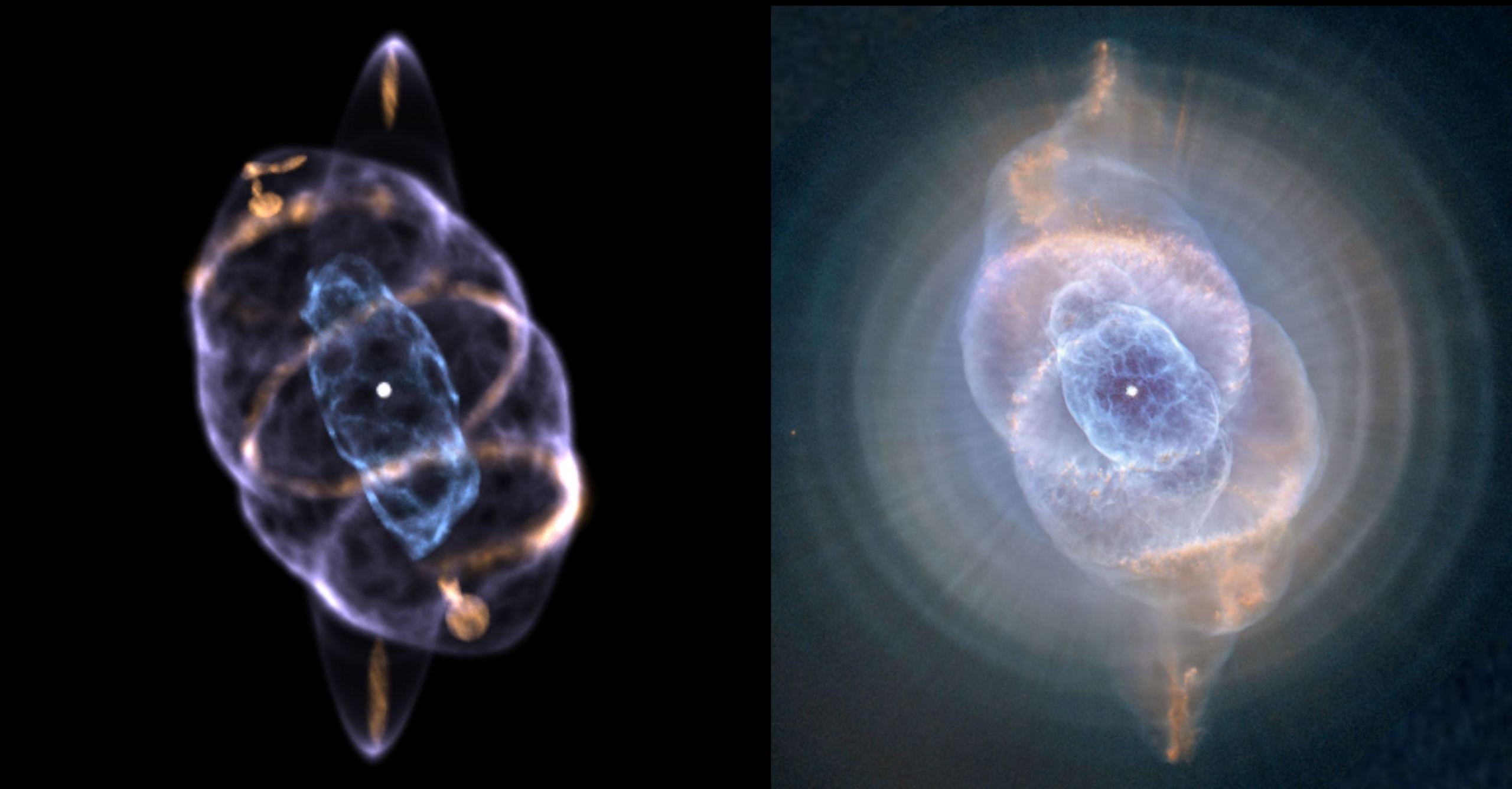 Astronomers Simulate the Cats Eye Nebula in 3D