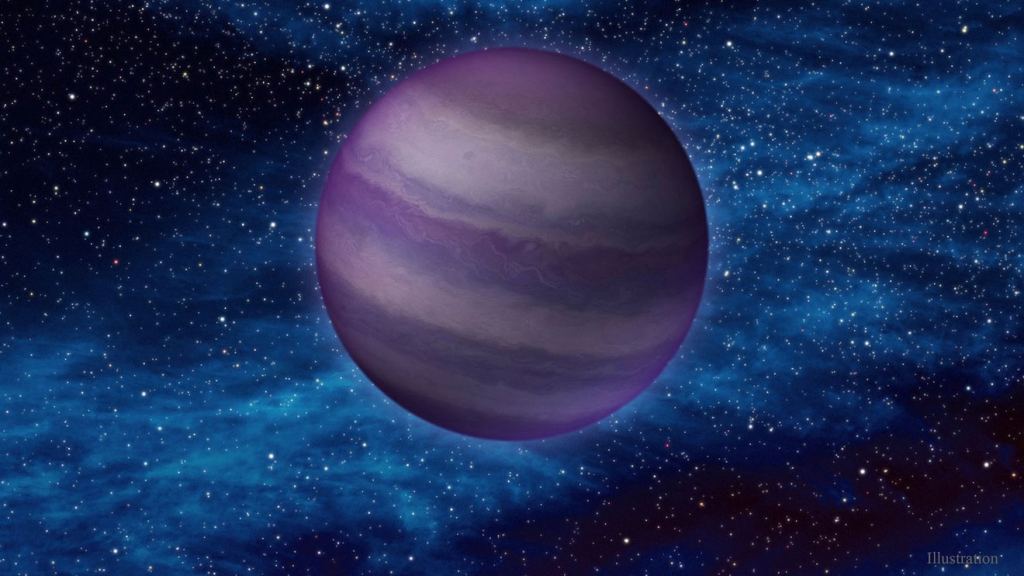 This artist's illustration shows a dim, cold brown dwarf in space. Brown dwarfs form like stars but do not have enough mass to ignite nuclear fusion in their cores – the process that causes stars to burn. As a result, they share some physical characteristics with massive planets like Jupiter. Image Credit: IPAC/Caltech
