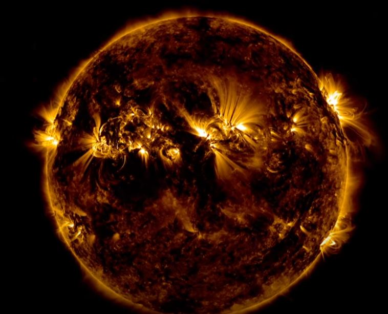 The Sun can appear awfully malevolent at times. If the Earth were too much closer, the Sun would shred our planet's atmosphere, bathe it in radiation, and render the planet uninhabitable. Image Credit: NASA/GSFC/SDO.