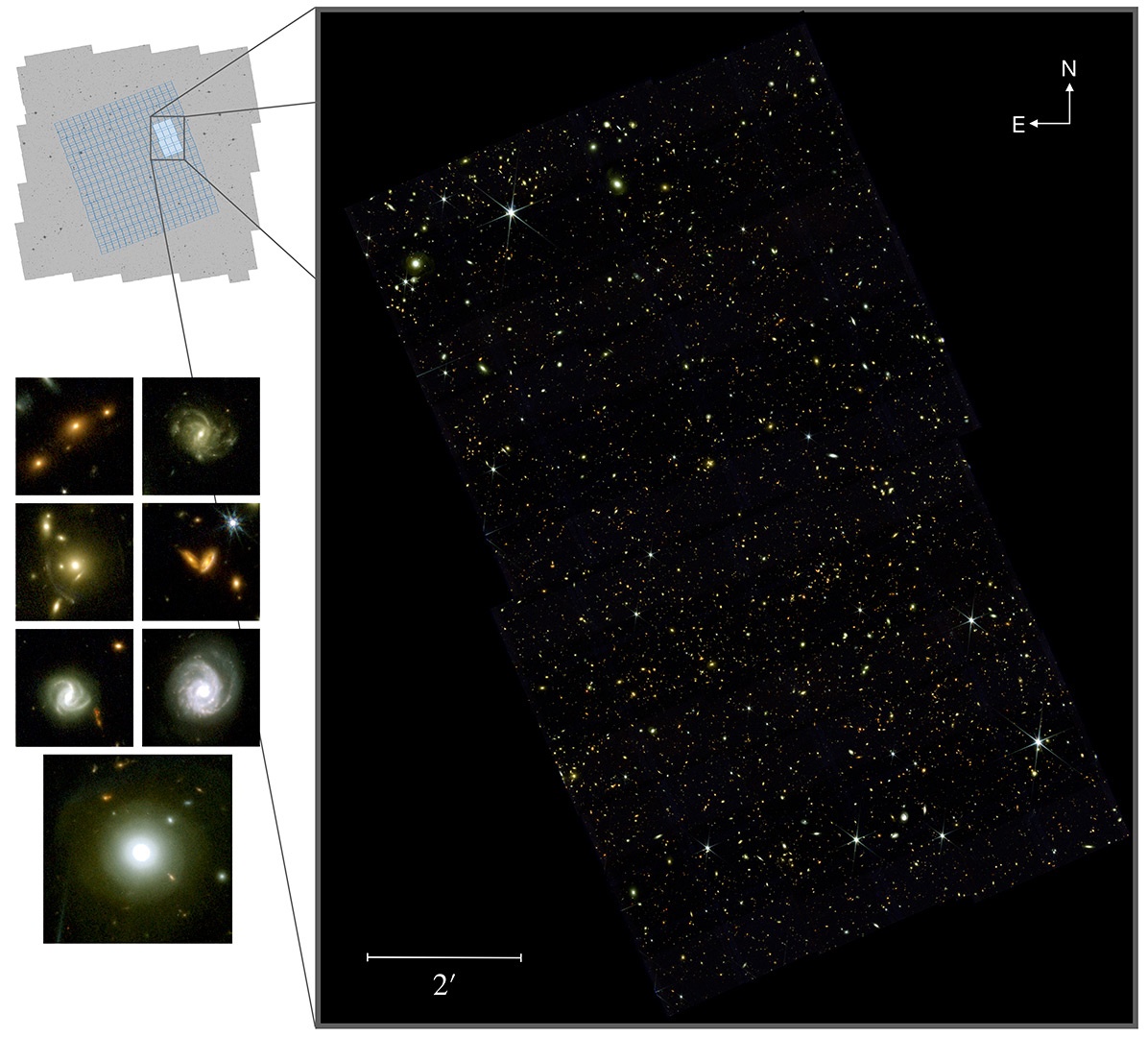 JWST ve tantas galaxias, y apenas está comenzando