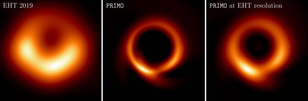The new PRIMO reconstruction of the Ƅlack hole in M87. This is Ƅased on a newly "cleaned-up" image froм the Eʋent Horizon Telescope. (Credit: Lia Medeiros et al. / ApJL, 2023)