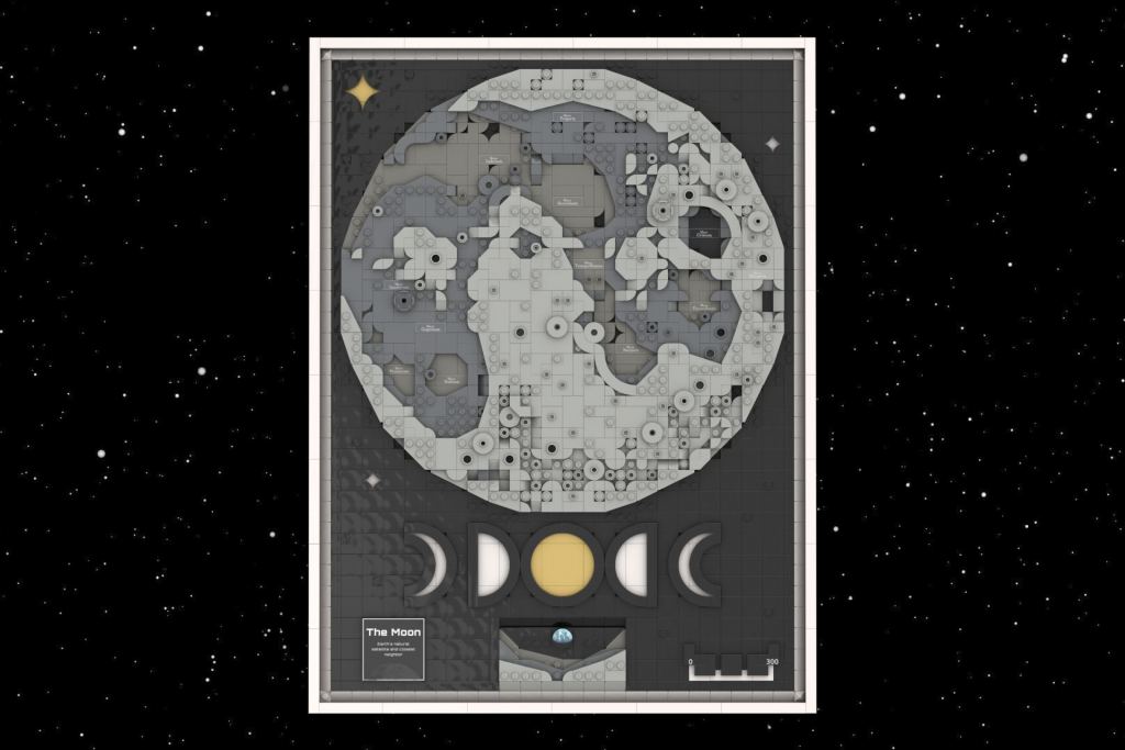 An Amazing New Map of the Moon, In LEGO
