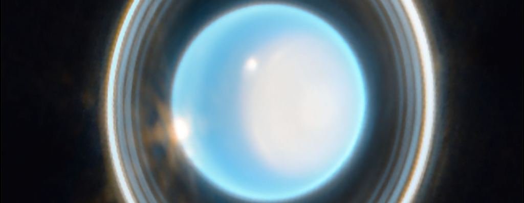 The Rings of Uranus Shine Bright in Stunning New JWST Image