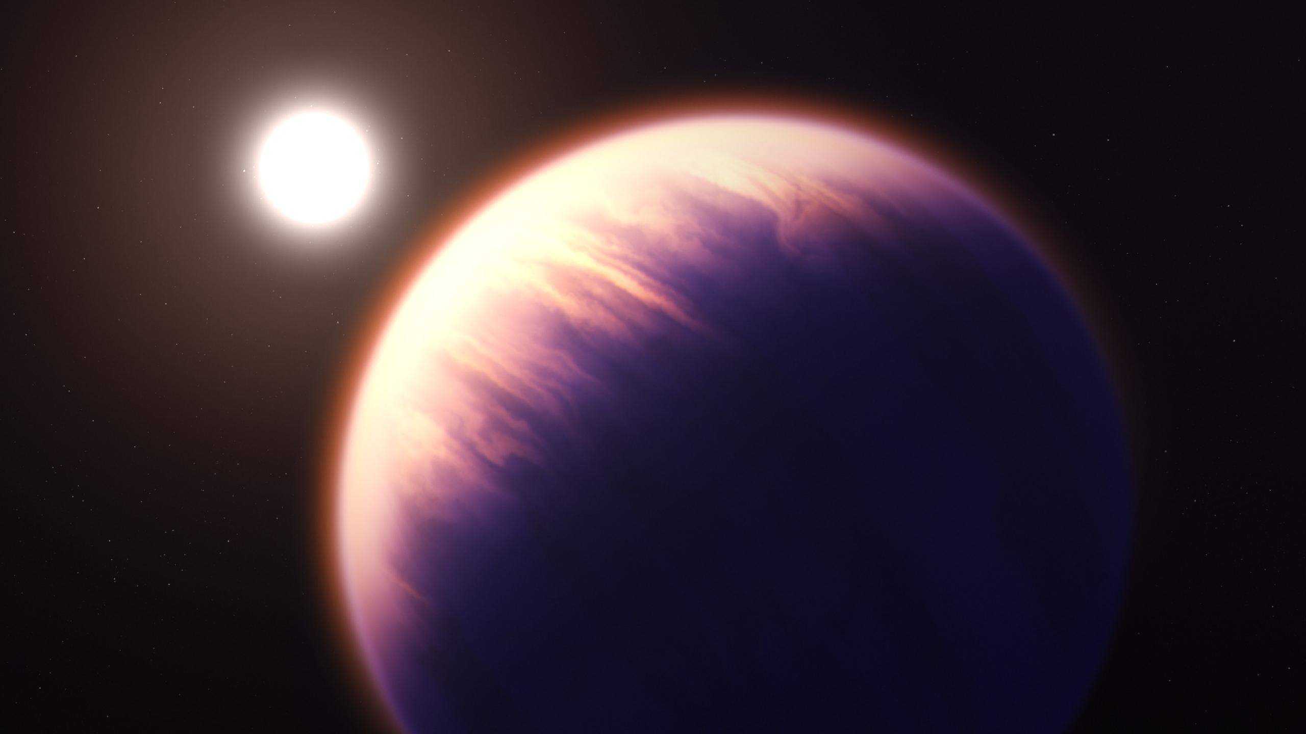 Een buitenaardse exoplaneet die alle baanregels overtreedt