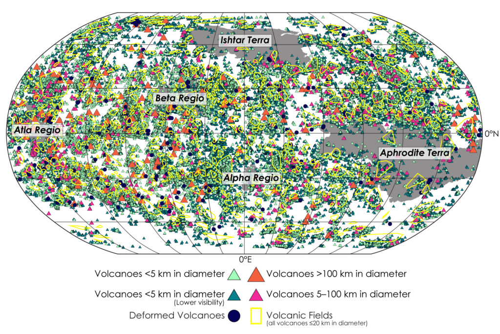 We Now Have a Map of all 85,000 Volcanoes on Venus