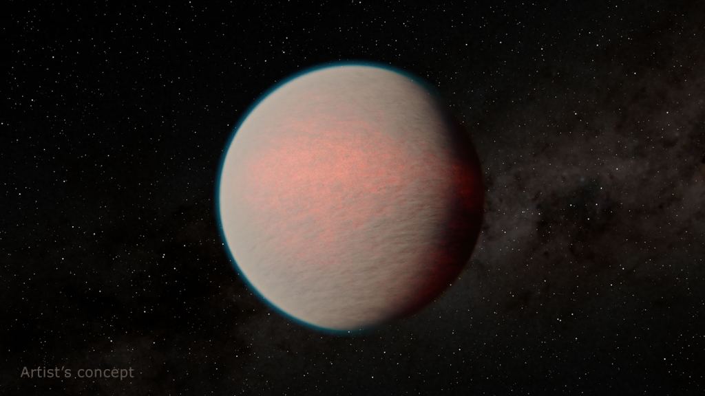 JWST Looks at the Atmosphere of a Stormy, Steamy Mini-Neptune