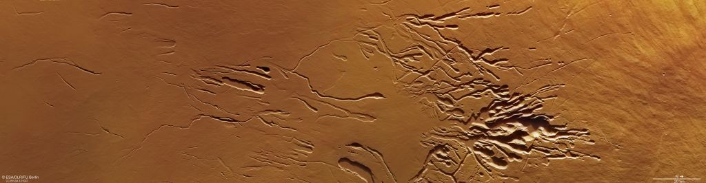 New Photos Show Collapsed Chains of Craters on a Martian Volcano