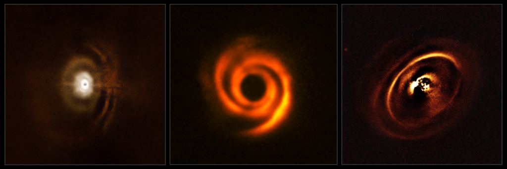 A Planet has Whipped Up Spiral Arms Around a Young Star