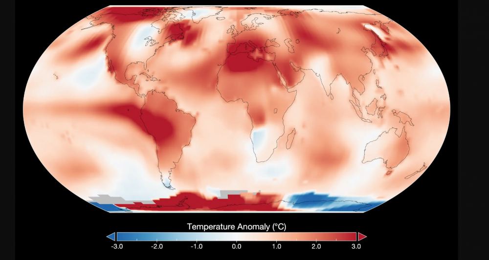 This map shows global temperature anomalies for July 2023 according to the GISTEMP analysis by scientists at NASA’s Goddard Institute for Space Studies. Temperature anomalies reflect how July 2023 compared to the average July temperature from 1951-1980. Credit: NASA’s Goddard Institute for Space Studies