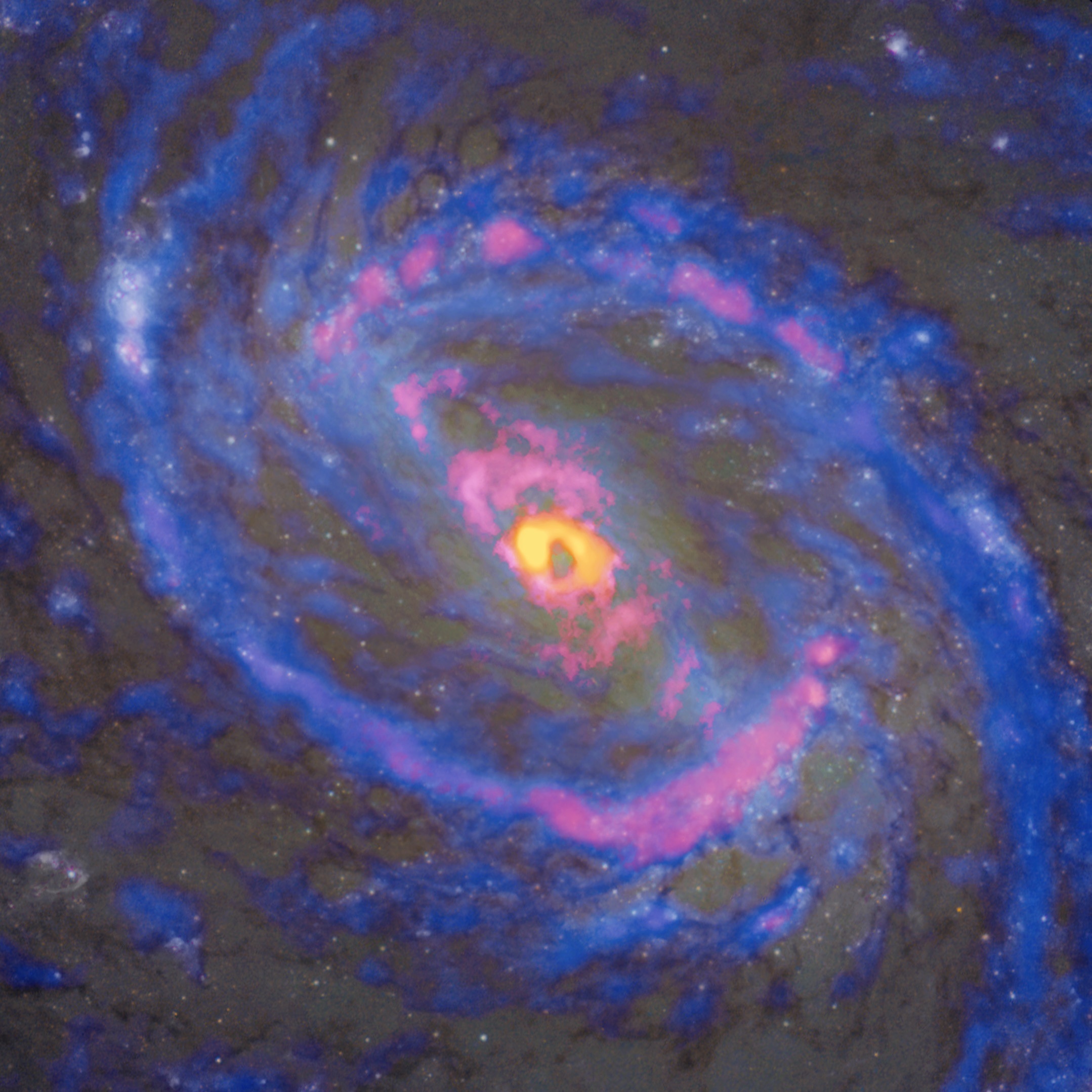 Sterk bewijs dat superzware zwarte gaten de chemie van hun gaststelsel beïnvloeden