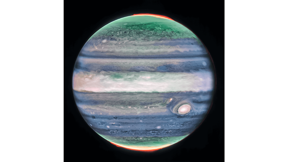 Une nouvelle caractéristique météorologique se cachait dans une image de Jupiter prise par le télescope spatial James Webb.