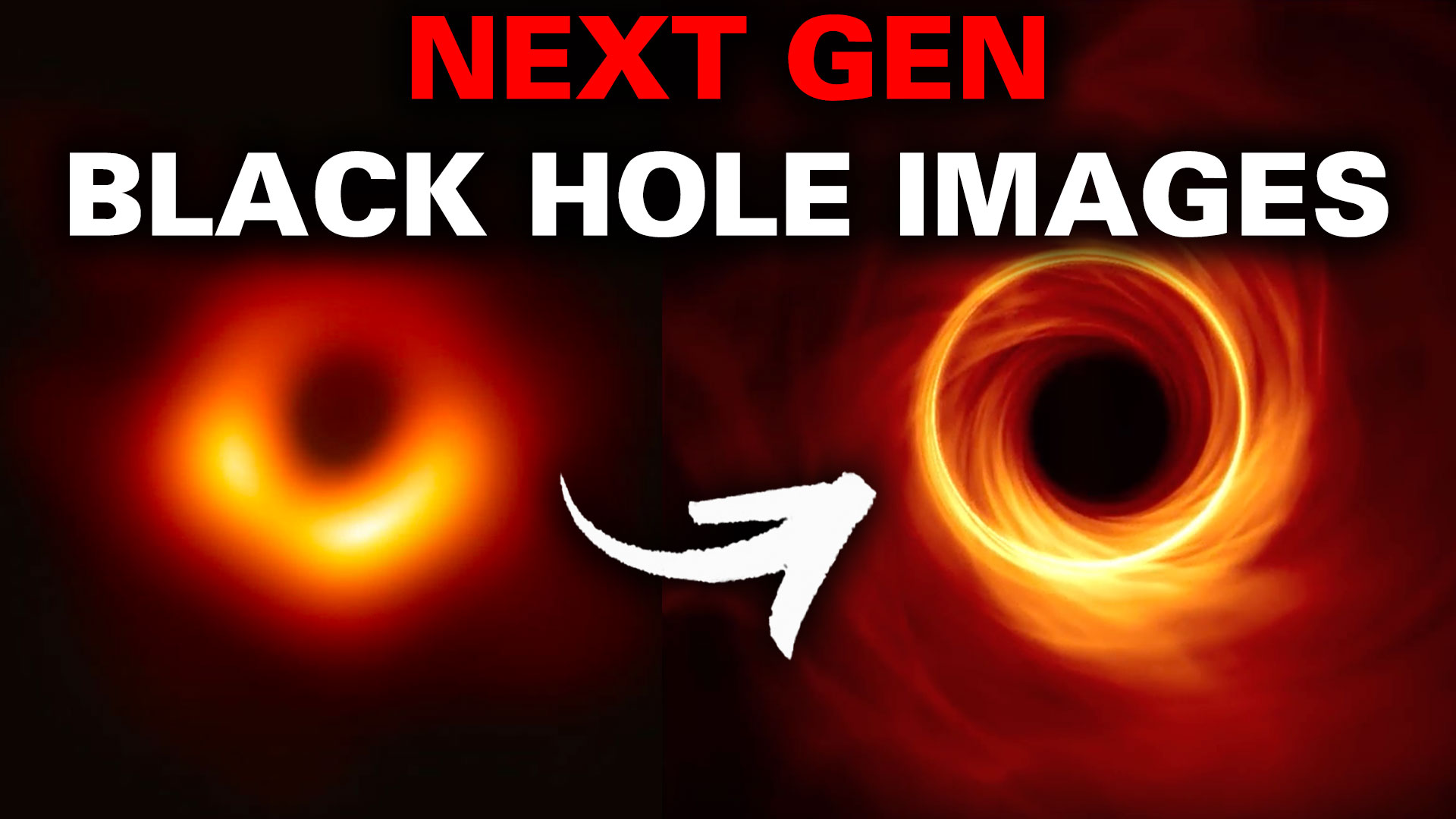 Image of the M87 black hole by EHT and a CGI image photon ring. Image credit: EHT, Center for Astrophysics | Harvard & Smithsonian