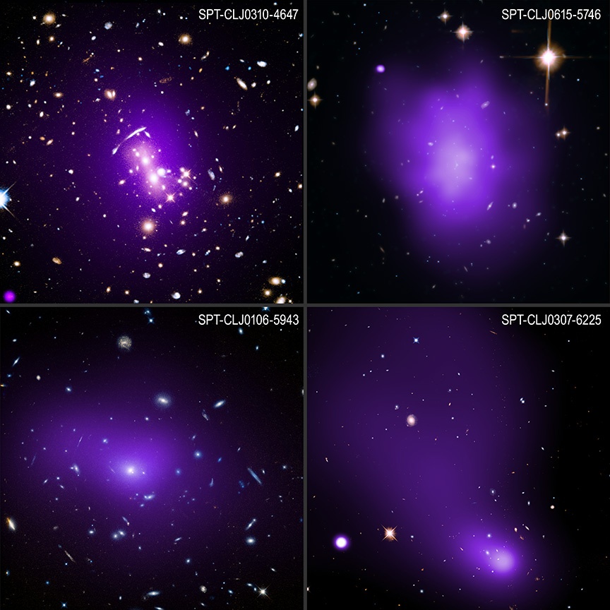 Se han encontrado cúmulos de galaxias gigantes antes de que fueran engullidos por el proceso de formación estelar