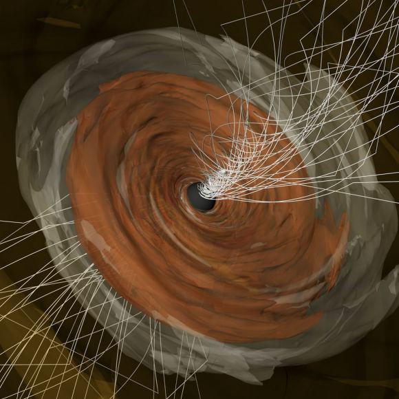 New View Reveals Magnetic Fields Around Our Galaxy’s Giant Black Hole