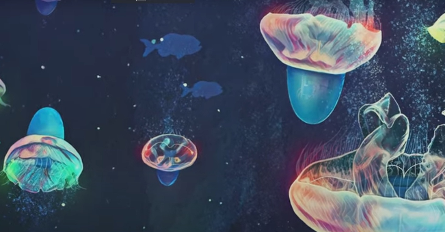 A scene from a video about cyborg jellyfish created at Caltech. Courtesy Jahn Dabiri