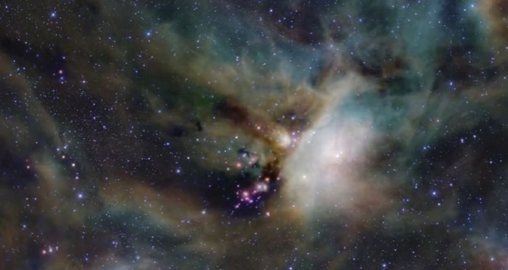IRAS 16293?2422 in the star-forming region Rho Ophiuchi. Image Credit: ESO