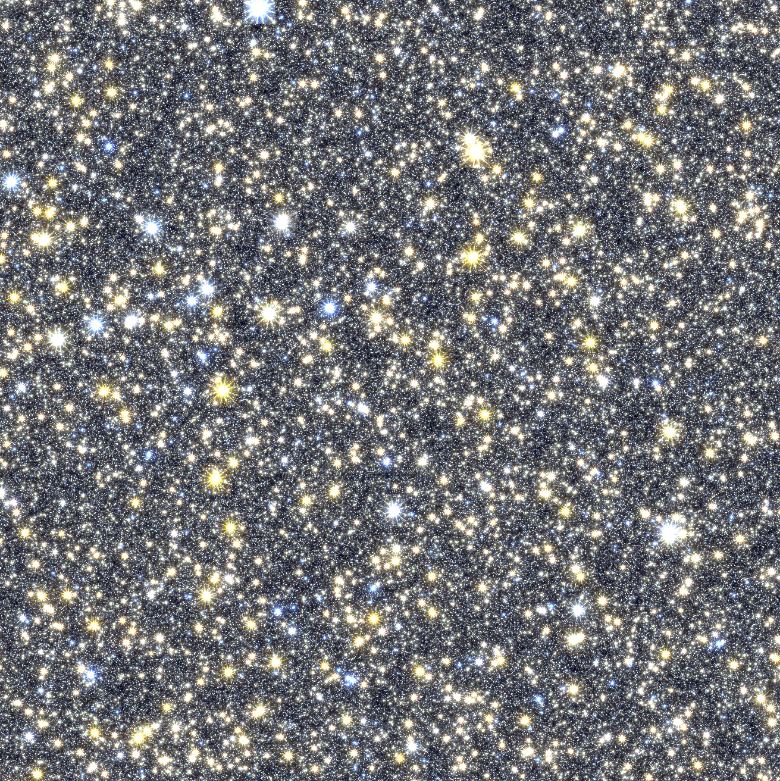 This is a simulated image of what the Roman Space Telescope will see when it surveys the Milky Way's galactic bulge. The telescope will observe hundreds of millions of stars in the region. Image Credit: Matthew Penny (Louisiana State University)