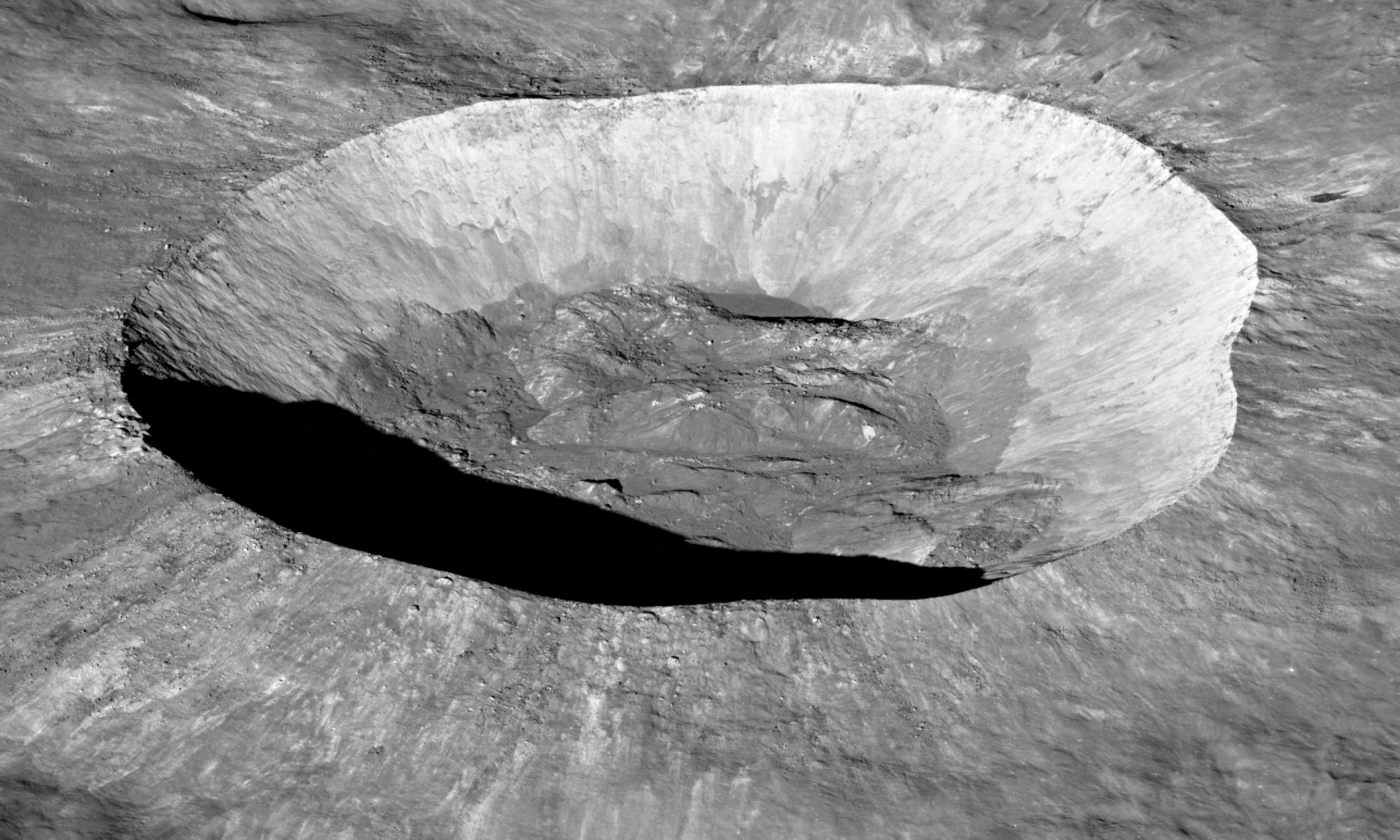 Giordano Bruno crater on the Moon, as seen by the Lunar Reconnaissance Orbiter. This young crater sports impact rays that may help scientists as they consider landing sties for future Artemis missions. Courtesy: NASA/LRO.