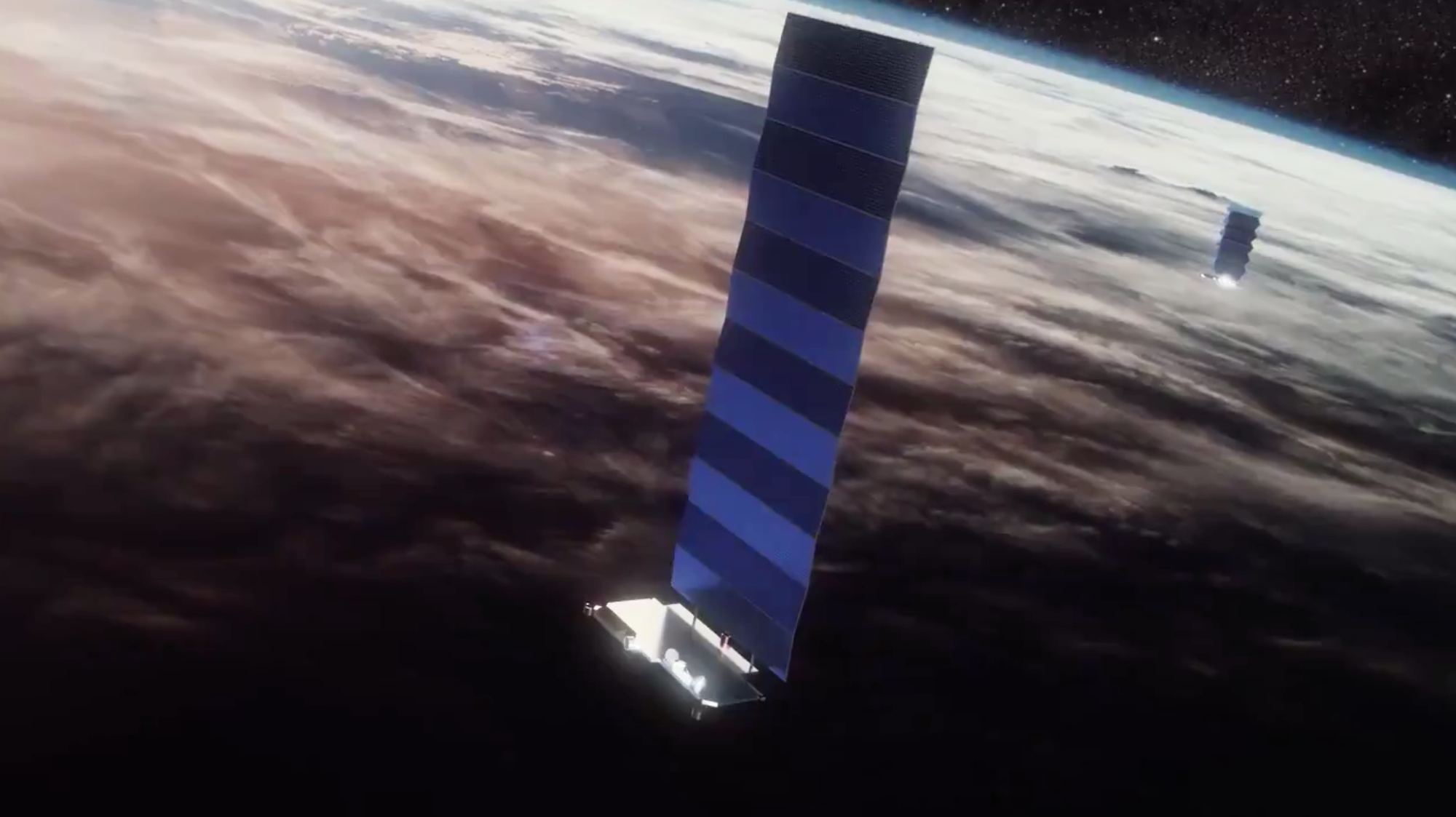 Starlink satellites in Earth orbit, under consideration for Mars